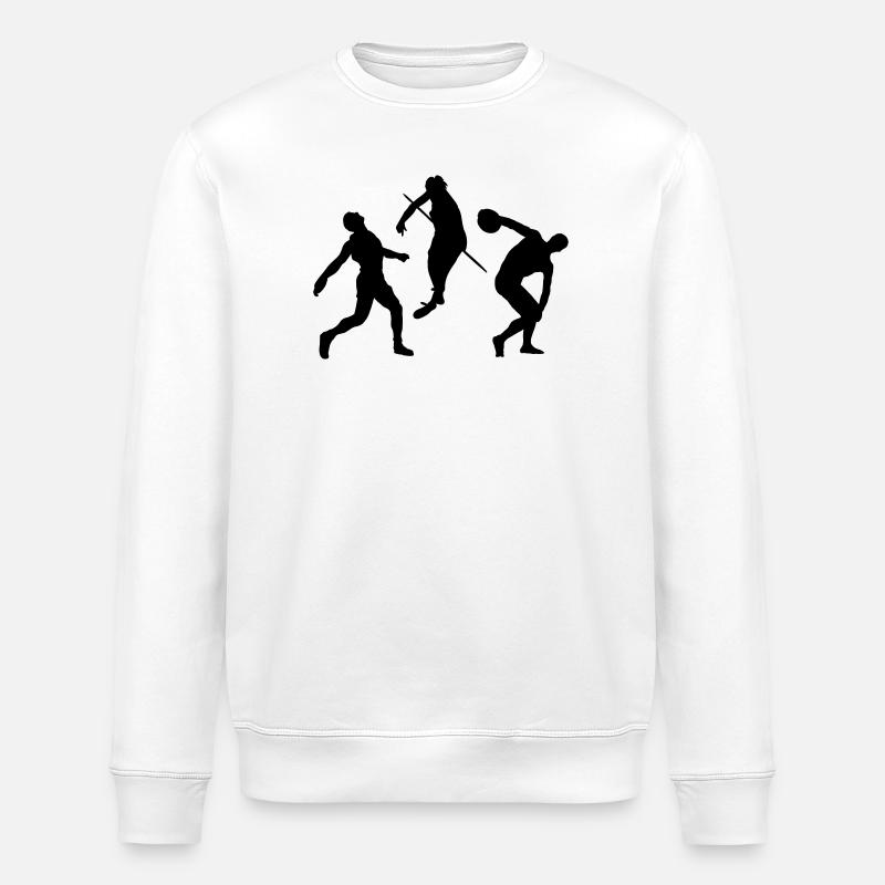 Leichtathletik - Stanley/Stella Unisex Bio-Sweatshirt ROLLER - Weiß