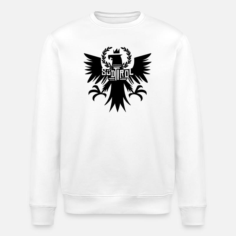 Abstrakter Übergangsblumenmuster - Stanley/Stella Unisex Bio-Sweatshirt ROLLER - Weiß