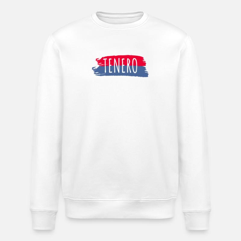 Tenero Souvenir T-Shirt Tenero Pullover - Stanley/Stella Unisex Bio-Sweatshirt ROLLER - Weiß