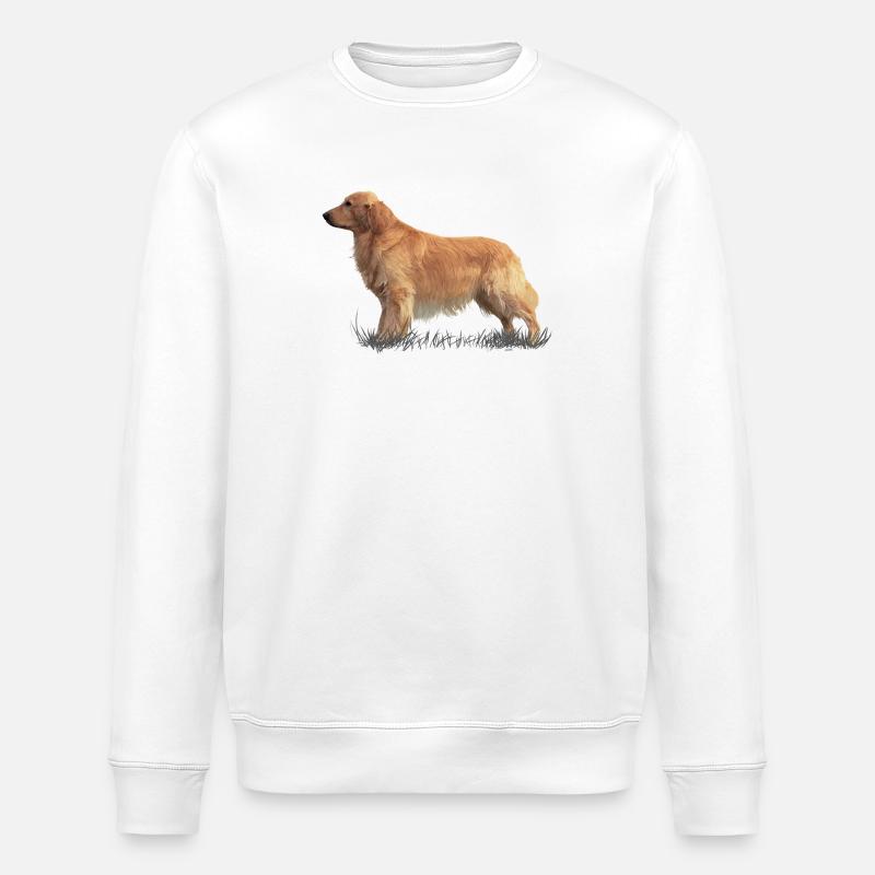 Golden Retriever - Stanley/Stella Unisex Bio-Sweatshirt ROLLER - Weiß