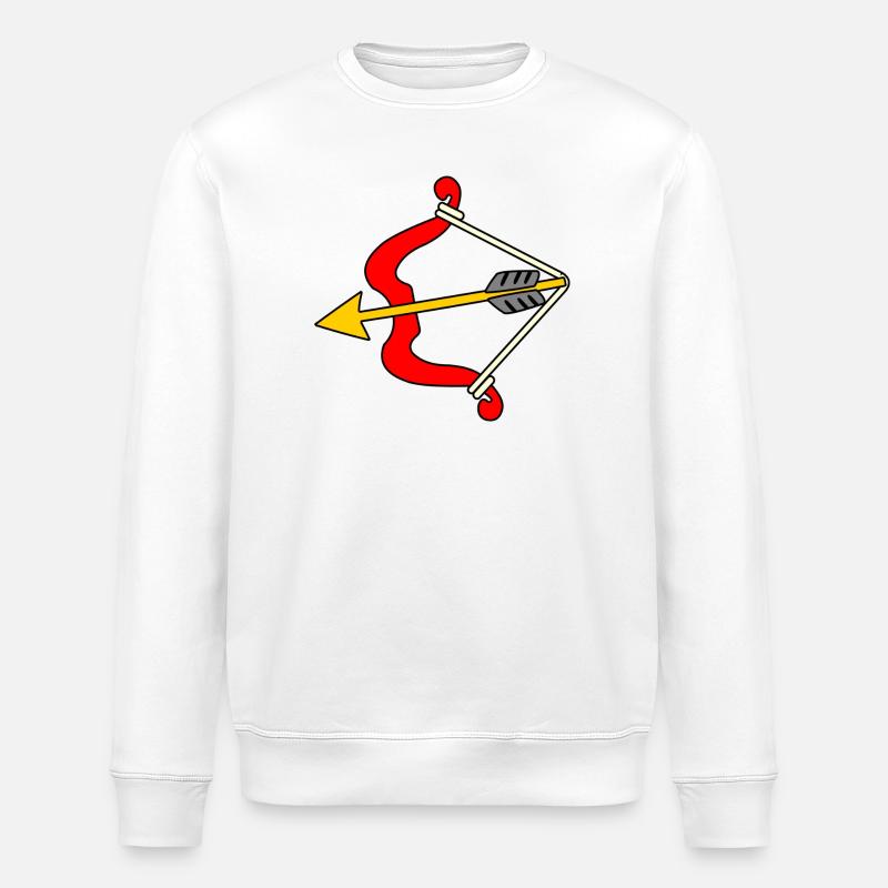 Pfeil und Bogen - Stanley/Stella Unisex Bio-Sweatshirt ROLLER - Weiß