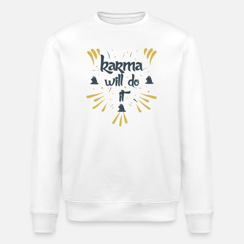 le karma le fera kontiki - Sweat bio ROLLER Stanley/Stella Unisexe - blanc