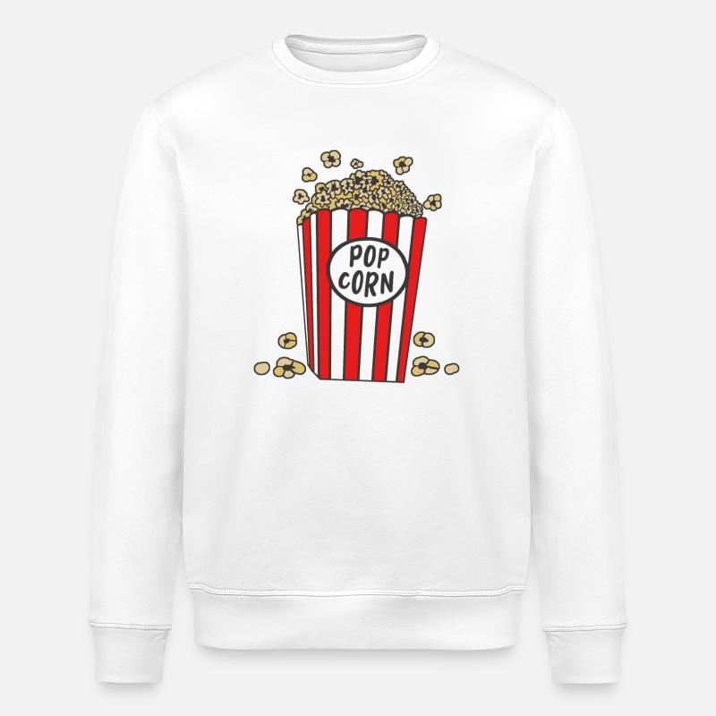 Pop-corn - Sweat bio ROLLER Stanley/Stella Unisexe - blanc