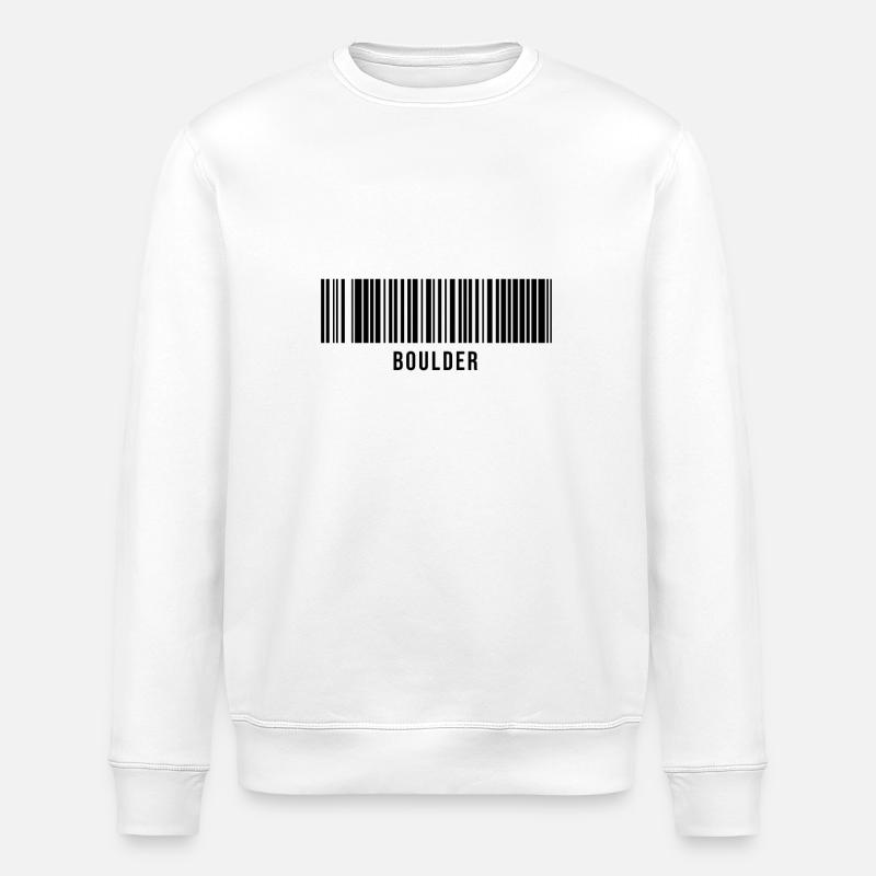 Bouldern Klettern - Stanley/Stella Unisex Bio-Sweatshirt ROLLER - Weiß