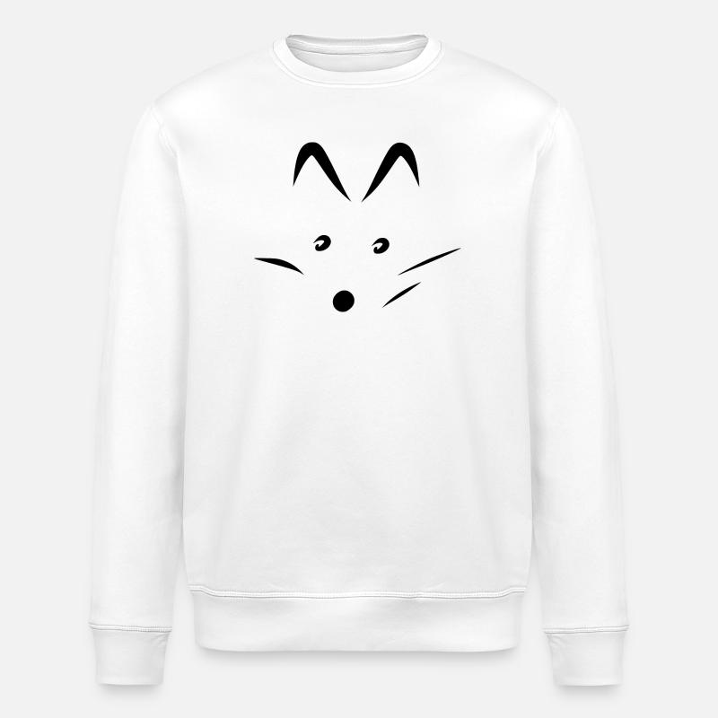 Fox - Stanley/Stella ROLLER Unisex Organic Sweatshirt - white