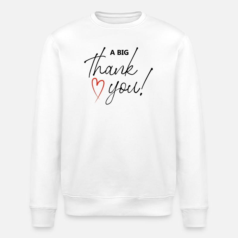 Thank You - Stanley/Stella Unisex Bio-Sweatshirt ROLLER - Weiß