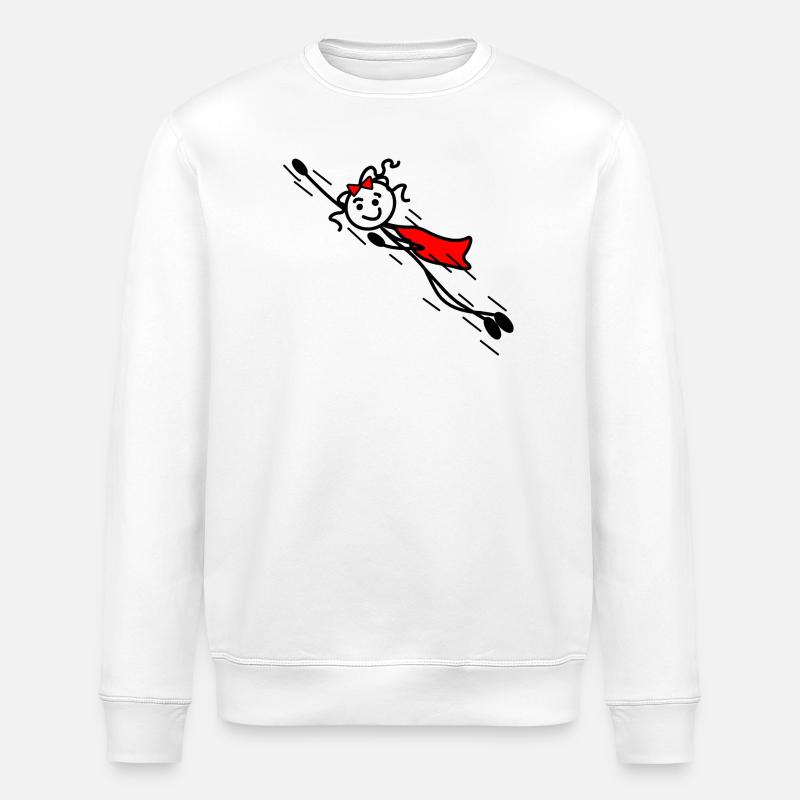 Voler superwoman ou super vite - Sweat bio ROLLER Stanley/Stella Unisexe - blanc