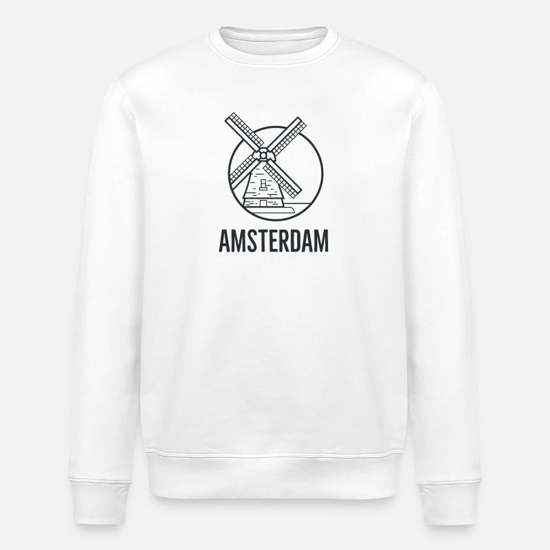 Amsterdam - Sweat bio ROLLER Stanley/Stella Unisexe - blanc