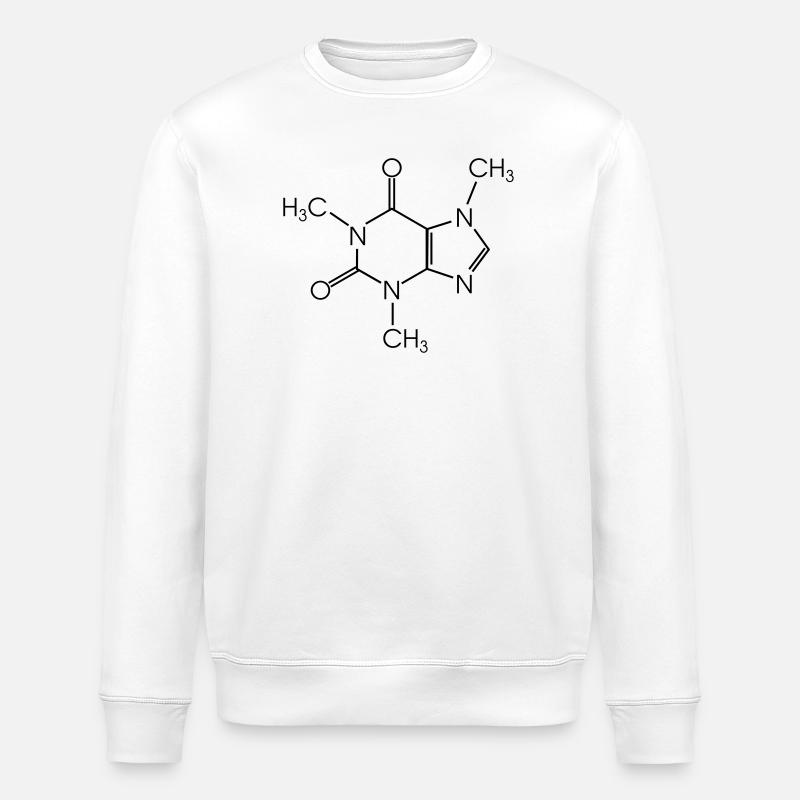 Caféine - Sweat bio ROLLER Stanley/Stella Unisexe - blanc