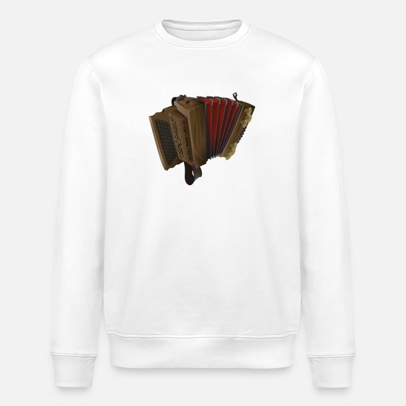 Styrian Harmonica - Dark/Red | ZiachON! - Stanley/Stella ROLLER Unisex Organic Sweatshirt - white