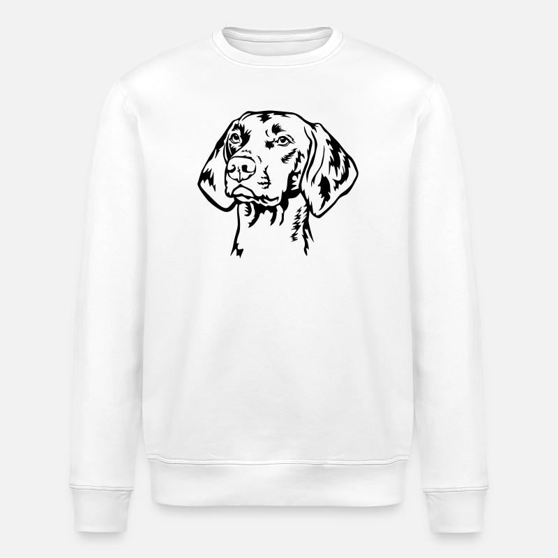 Magyar Vizsla Kopf - Stanley/Stella Unisex Bio-Sweatshirt ROLLER - Weiß