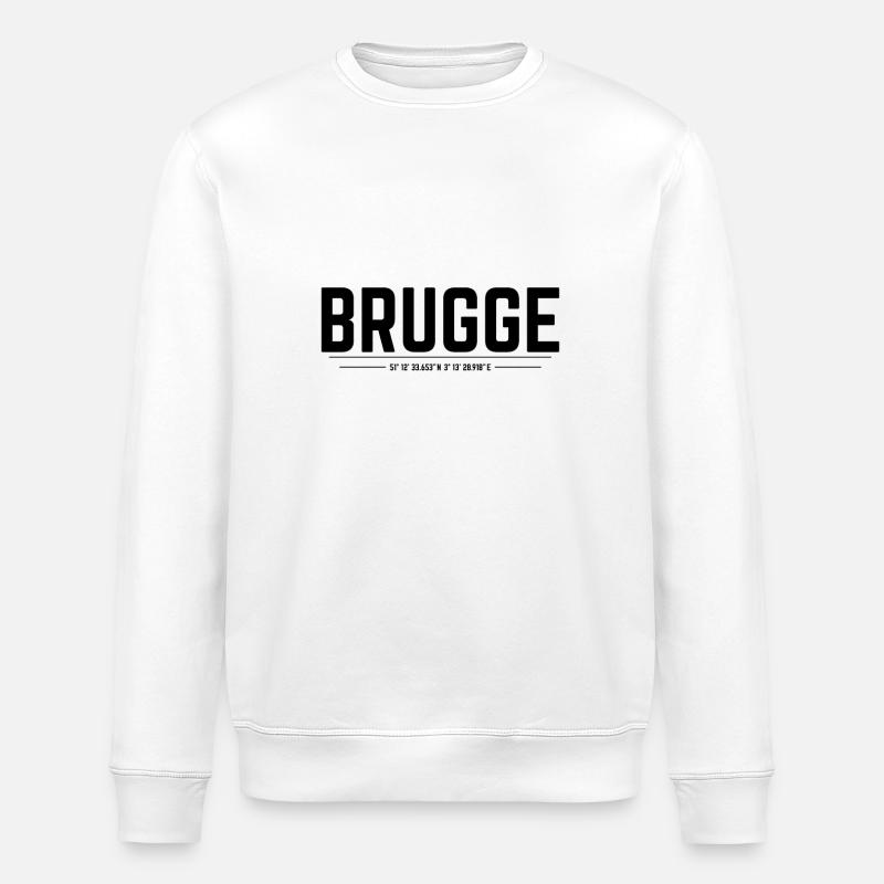 Coordonnées de Bruges - Sweat bio ROLLER Stanley/Stella Unisexe - blanc