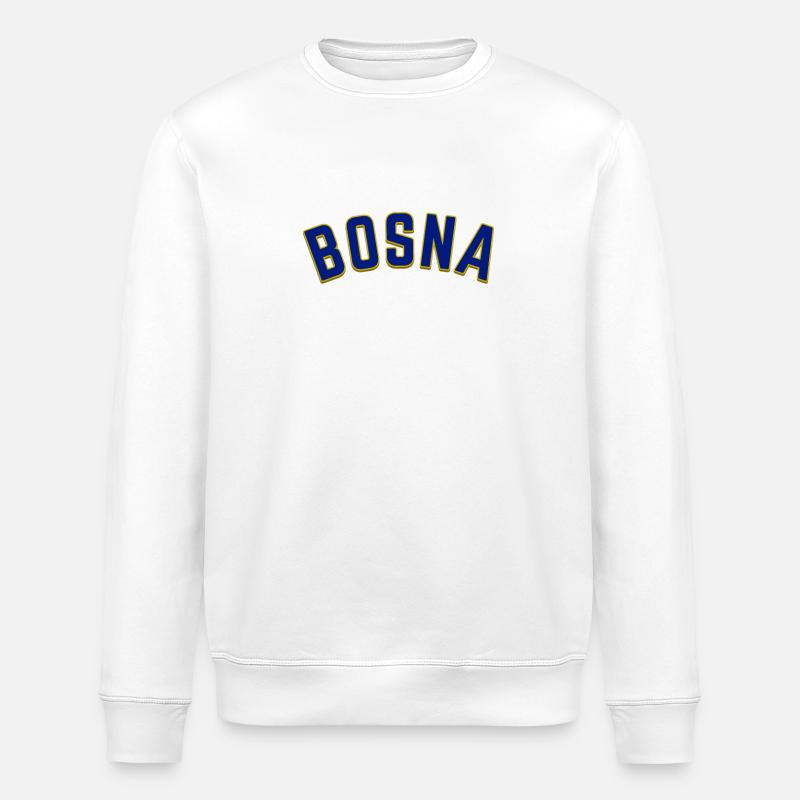 Bosnien - Stanley/Stella Unisex Bio-Sweatshirt ROLLER - Weiß