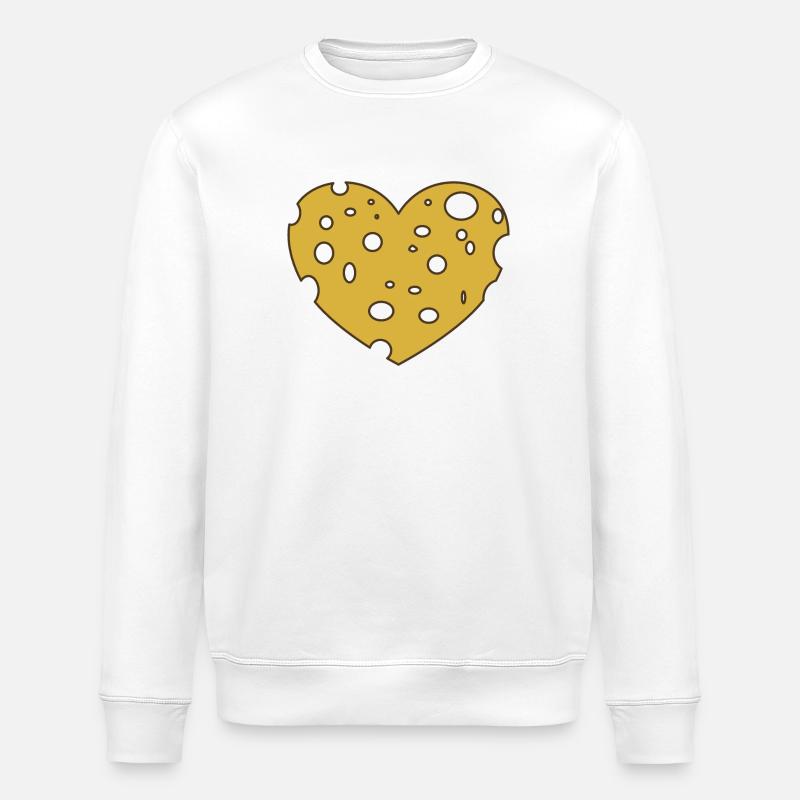 Käse Cheese FOREVER - Stanley/Stella Unisex Bio-Sweatshirt ROLLER - Weiß