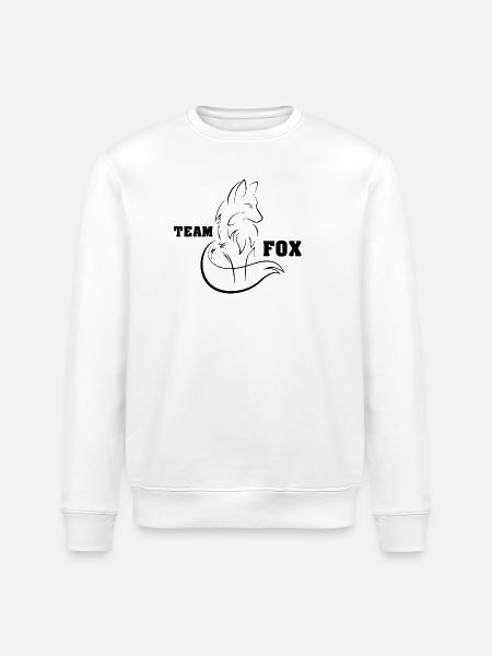 Pictogram Team Fox Fox-pictogram tekenlogo - Stanley/Stella Uniseks bio-sweatshirt ROLLER - wit
