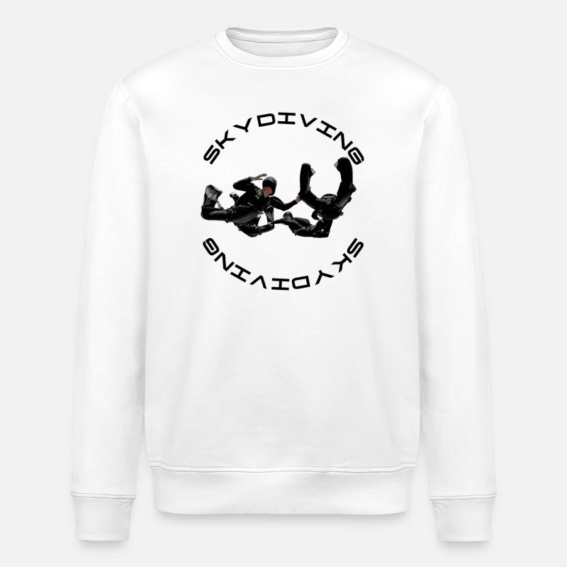 parachutisme - Sweat bio ROLLER Stanley/Stella Unisexe - blanc