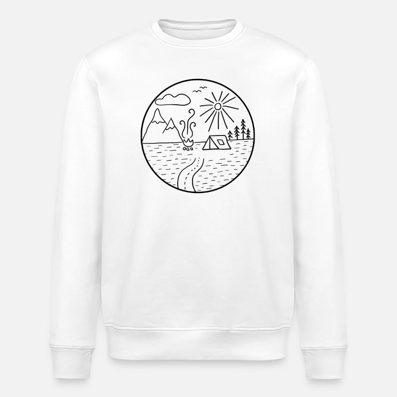Camping - Stanley/Stella Unisex Bio-Sweatshirt ROLLER - Weiß