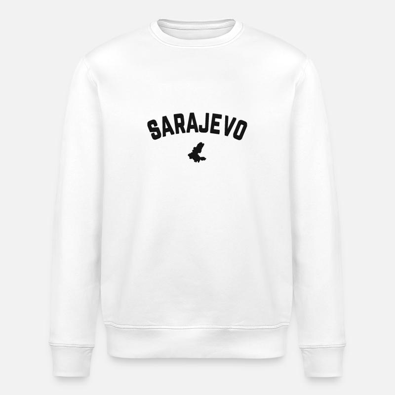 Sarajevo Bosnien - Stanley/Stella Unisex Bio-Sweatshirt ROLLER - Weiß