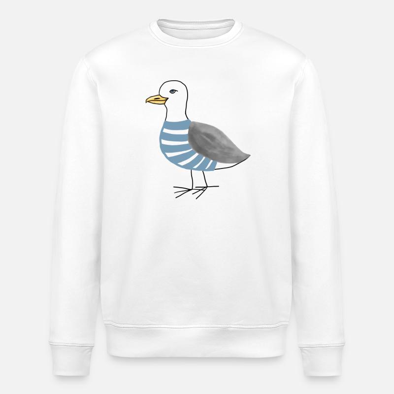 Mouette Maritim - Sweat bio ROLLER Stanley/Stella Unisexe - blanc