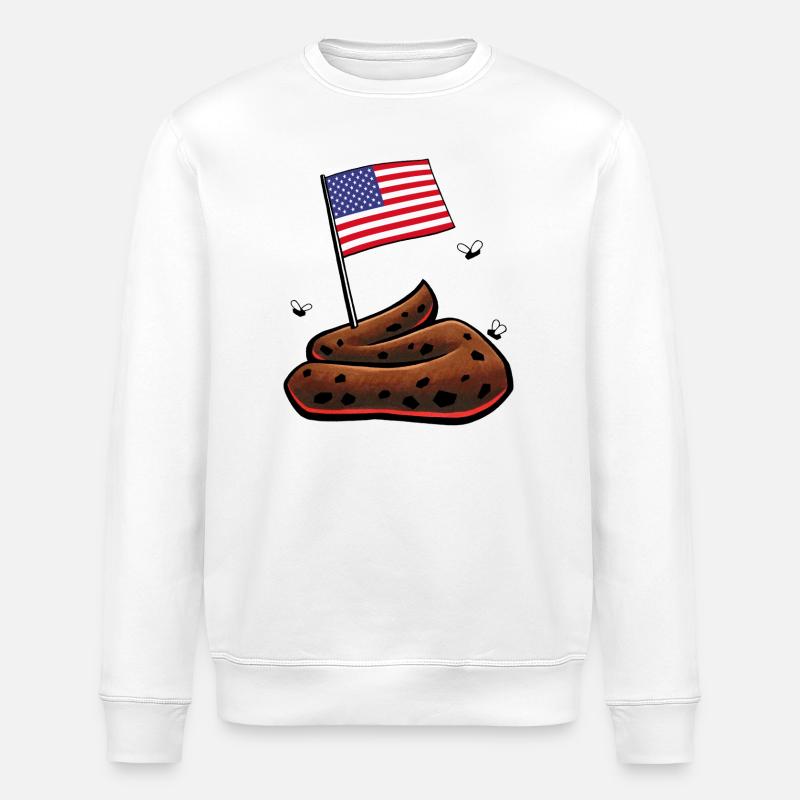 USA Haufen - Stanley/Stella Unisex Bio-Sweatshirt ROLLER - Weiß