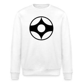 Kyokushin Kanku Karate Vektor Symbol - Stanley/Stella Unisex Bio-Sweatshirt ROLLER - Weiß - Vorne - Nik (191cm)