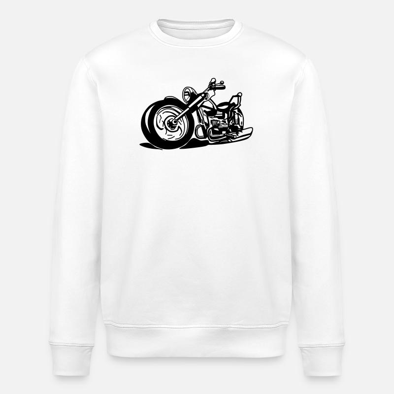 Chopper / moto - Sweat bio ROLLER Stanley/Stella Unisexe - blanc