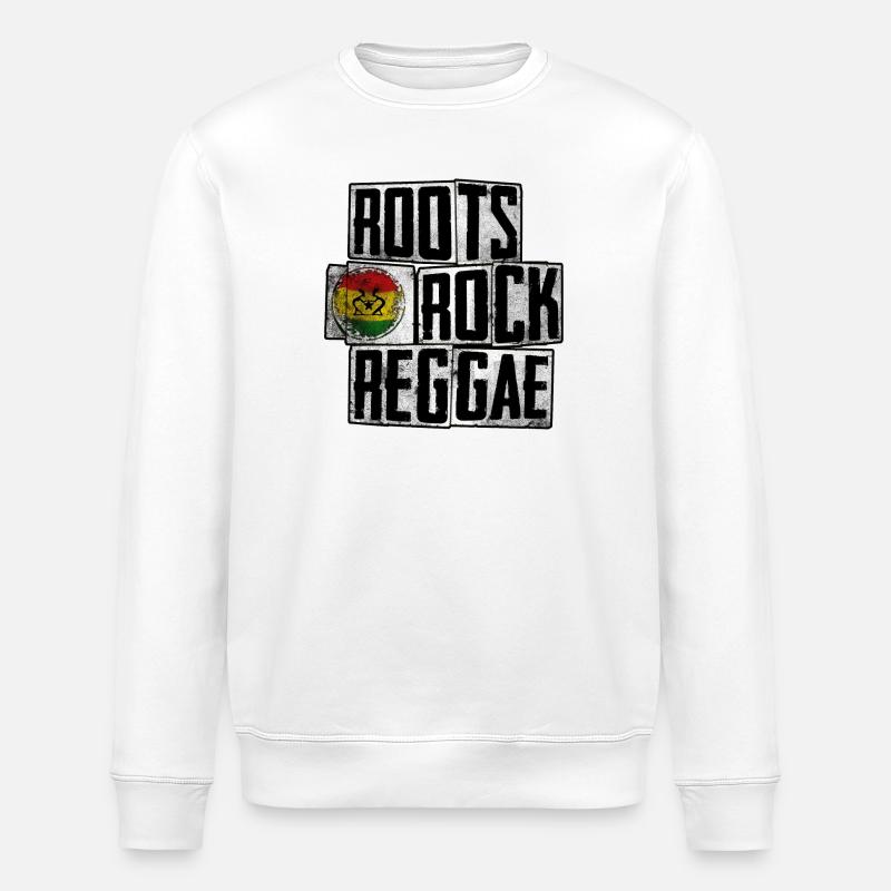 Roots Rock Reggae Design - Sweat bio ROLLER Stanley/Stella Unisexe - blanc