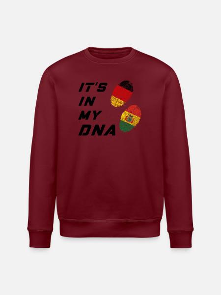 In my DNA Germany and Bolivia - Stanley/Stella ROLLER Unisex Organic Sweatshirt - white
