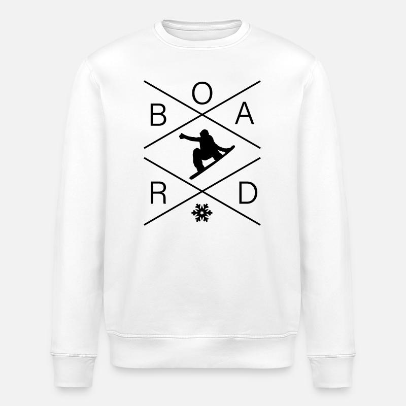 BOARD - Stanley/Stella Unisex Bio-Sweatshirt ROLLER - Weiß