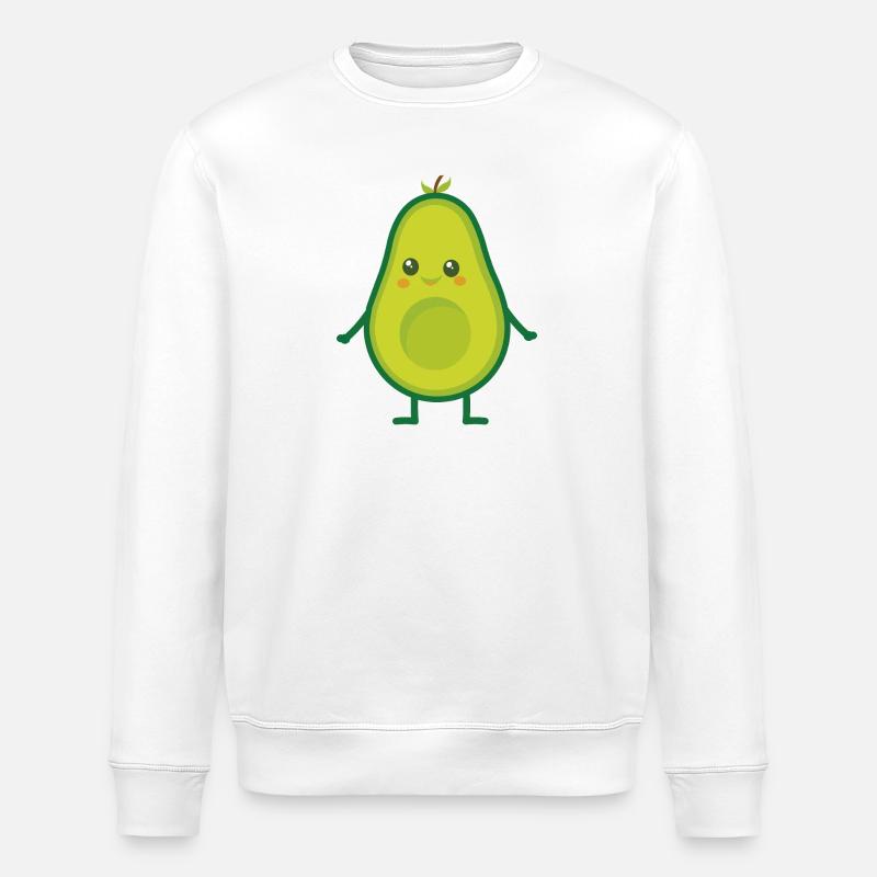 Avocado (Avocado Mann) - Stanley/Stella Unisex Bio-Sweatshirt ROLLER - Weiß