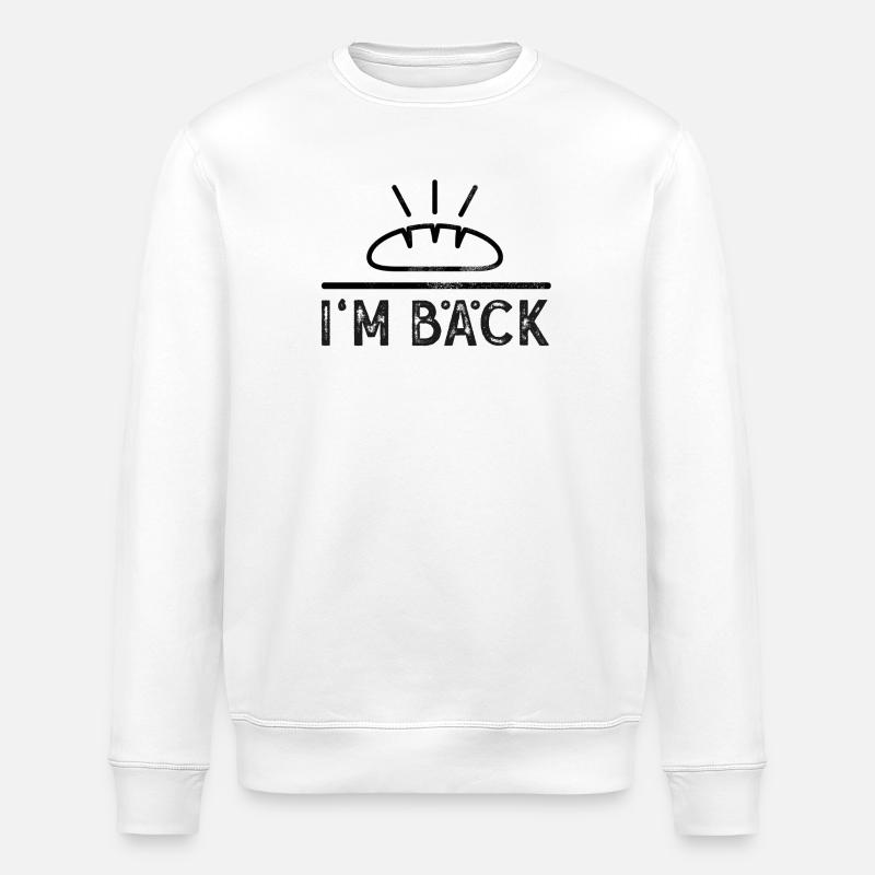 I'm bäck - Bäcker (2s) - Stanley/Stella Unisex Bio-Sweatshirt ROLLER - Weiß