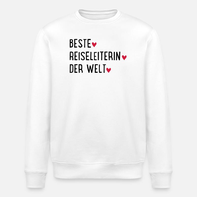 beste reiseleiterin - Stanley/Stella Unisex Bio-Sweatshirt ROLLER - Weiß