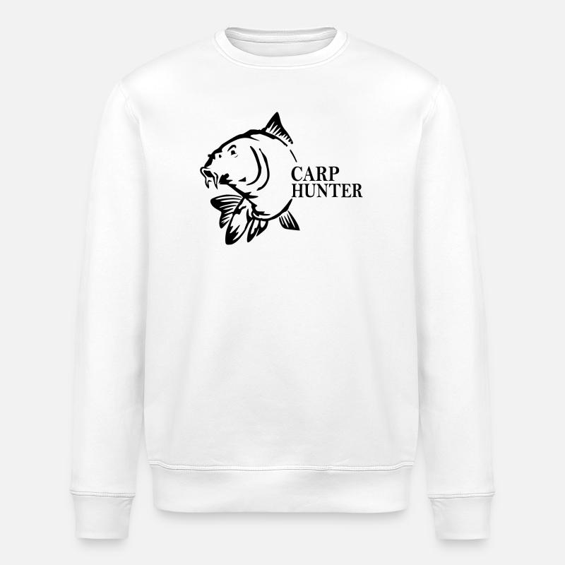 Carp Hunter - Stanley/Stella Unisex Bio-Sweatshirt ROLLER - Weiß