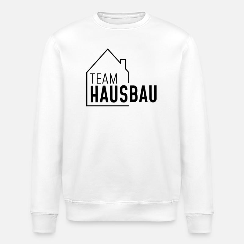 Haus - Team Hausbau - Stanley/Stella Unisex Bio-Sweatshirt ROLLER - Weiß