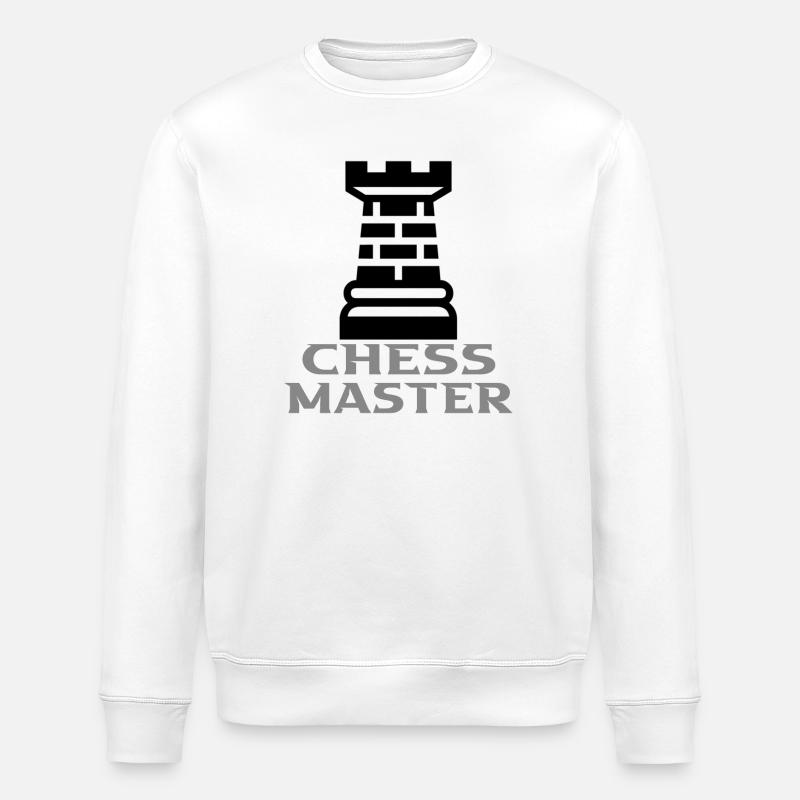 Chess - Stanley/Stella ROLLER Unisex Organic Sweatshirt - white