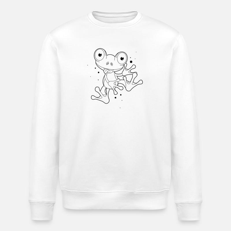 Frosch - Stanley/Stella Unisex Bio-Sweatshirt ROLLER - Weiß