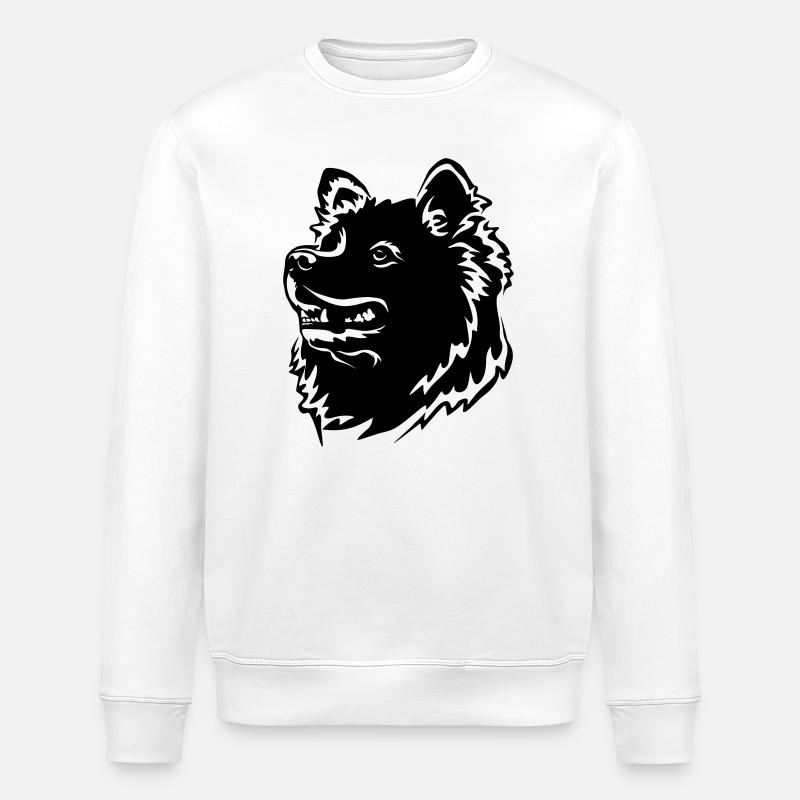 Tête de Samojede - Sweat bio ROLLER Stanley/Stella Unisexe - blanc