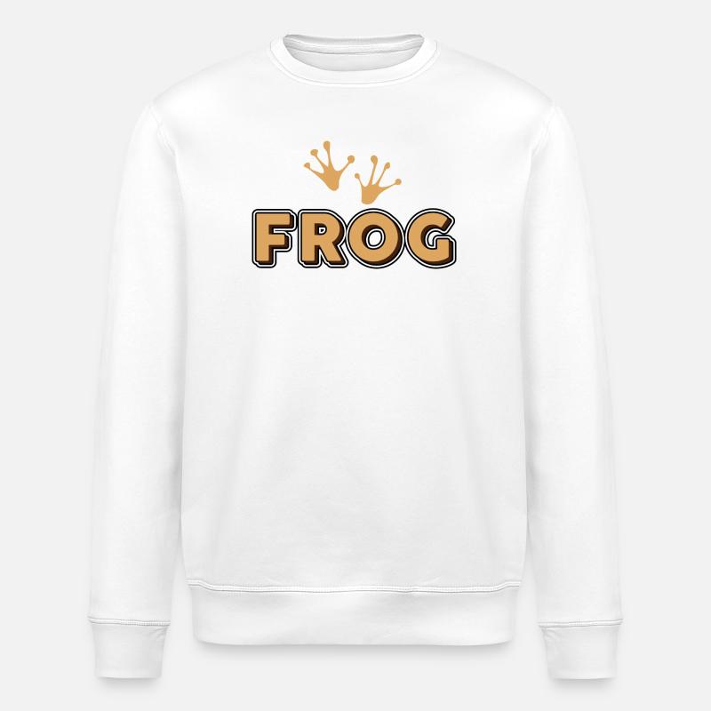 frog - Stanley/Stella ROLLER Unisex Organic Sweatshirt - white