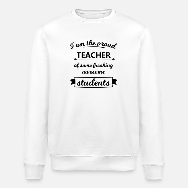 Lustige Lehrer Sprüche - Stanley/Stella Unisex Bio-Sweatshirt ROLLER - Weiß