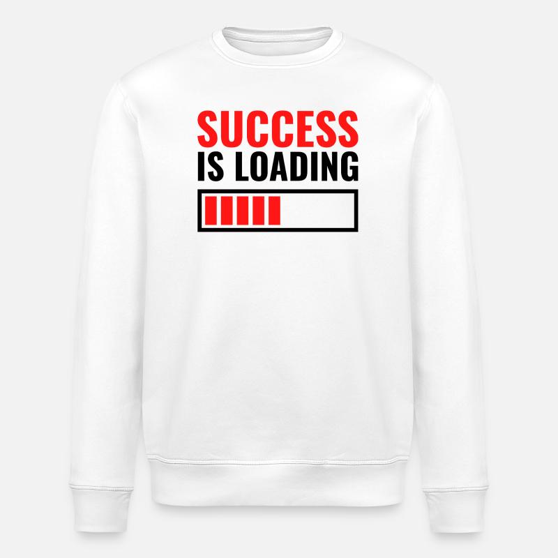 Success is loading custom gift - Stanley/Stella ROLLER Unisex Organic Sweatshirt - white