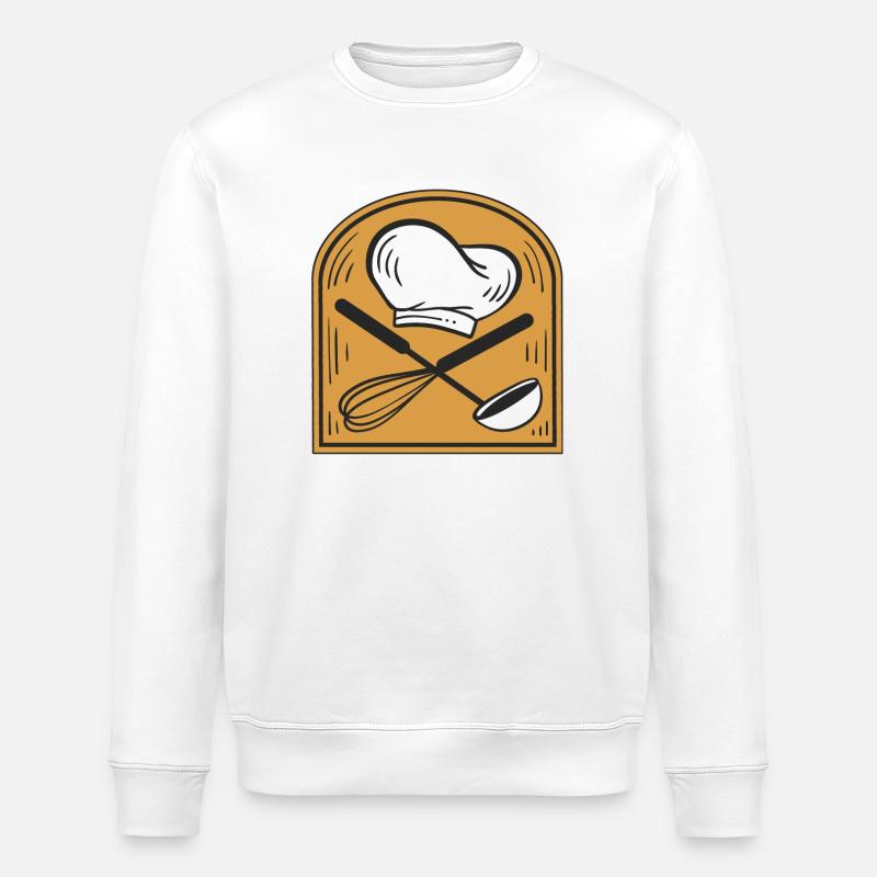 Cook - Stanley/Stella ROLLER Unisex Organic Sweatshirt - white