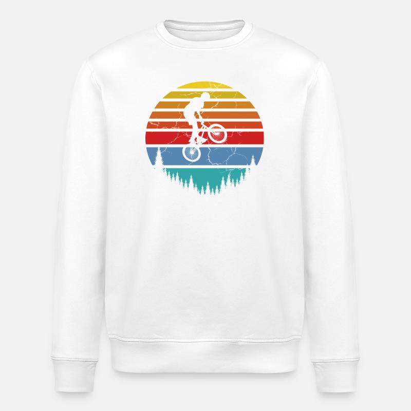 Fahrradfahrer, Biker - Stanley/Stella Unisex Bio-Sweatshirt ROLLER - Weiß