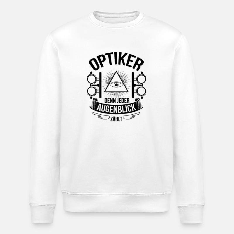 Optiker Geschenkideen - Stanley/Stella Unisex Bio-Sweatshirt ROLLER - Weiß