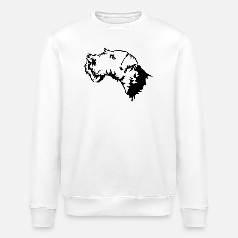 Welsh Terrier - Stanley/Stella Unisex Bio-Sweatshirt ROLLER - Weiß