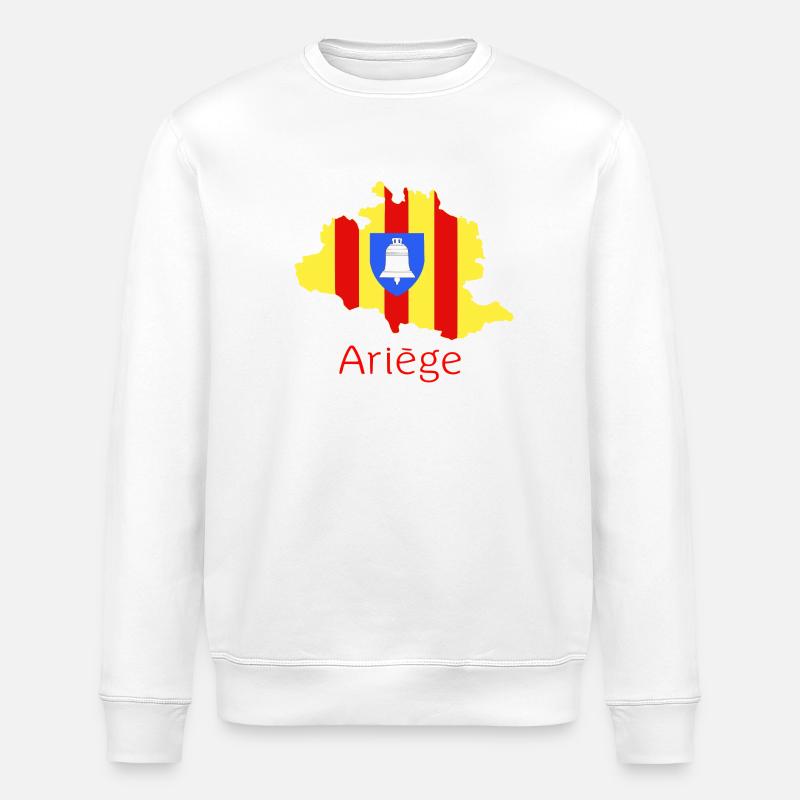 Ariège - Stanley/Stella Unisex Bio-Sweatshirt ROLLER - Weiß