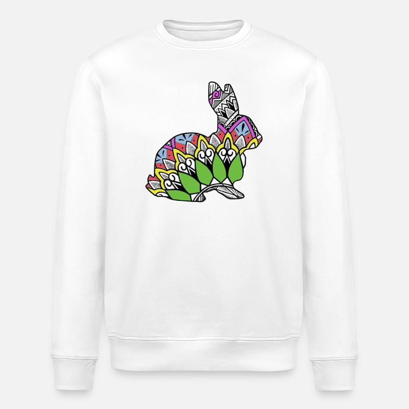 Kaninchen - Stanley/Stella Unisex Bio-Sweatshirt ROLLER - Weiß