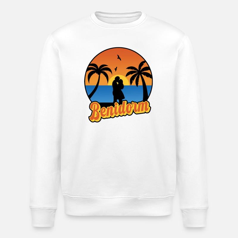 Benidorm - Sweat bio ROLLER Stanley/Stella Unisexe - blanc