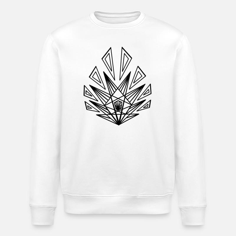 Feuille - Sweat bio ROLLER Stanley/Stella Unisexe - blanc