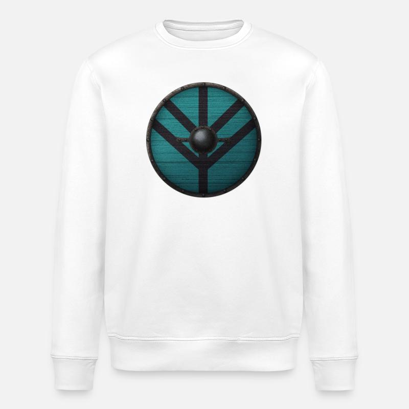 Viking Shield - Stanley/Stella ROLLER Unisex Organic Sweatshirt - white
