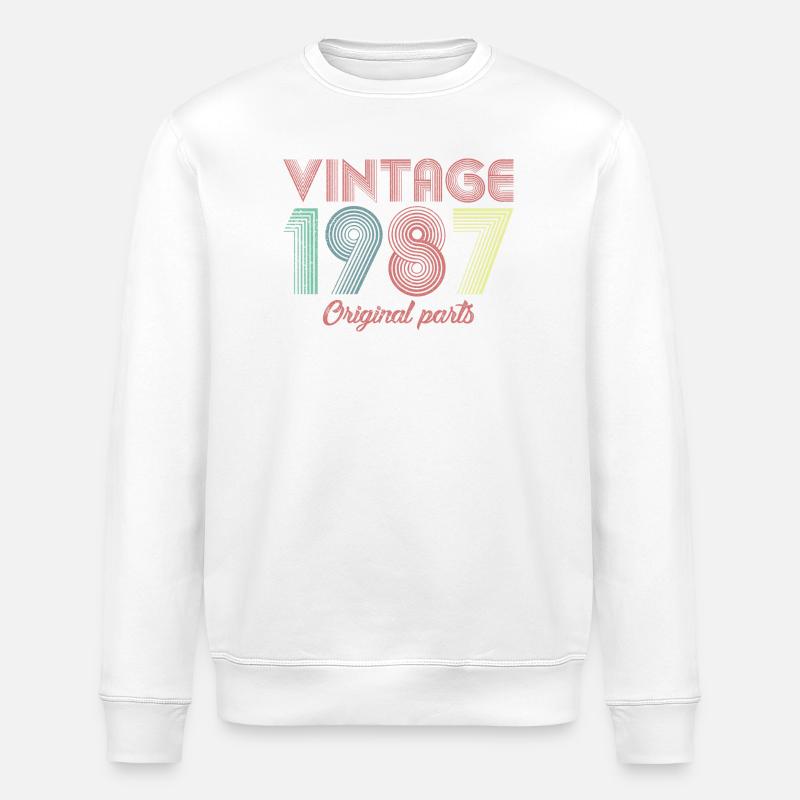 Originale Originale von 1987 - Stanley/Stella Unisex Bio-Sweatshirt ROLLER - Weiß